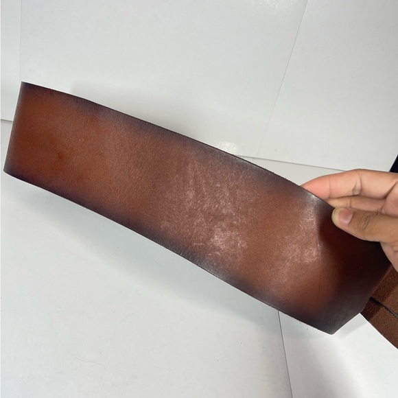 FREE PEOPLE Wide Leather Belt Size S-M - Picture 7 of 8